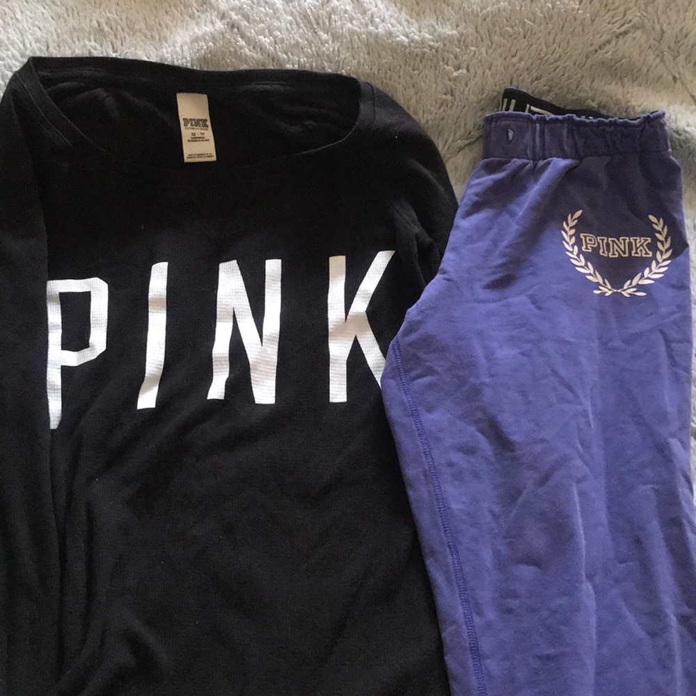 VS PINK TOP & BOTTOMS BUNDLE (XS)